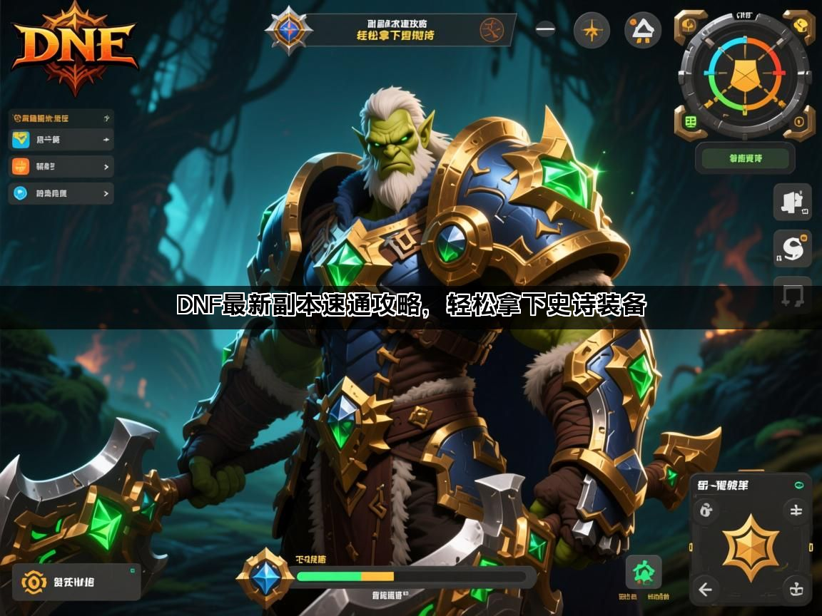 DNF最新副本速通攻略，轻松拿下史诗装备