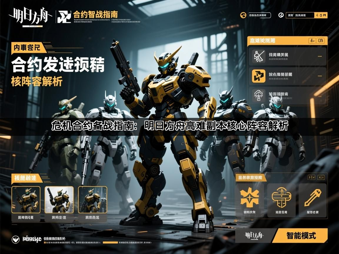 危机合约备战指南：明日方舟高难副本核心阵容解析
